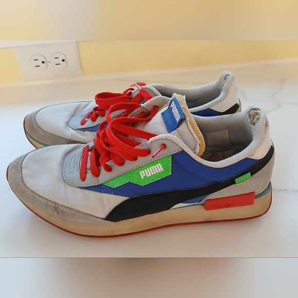 Puma Future Rider “Dazzling Blue” Sneakers | Men’s Size 10 | Fair Condition - Picture 1 of 13